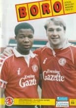 Middlesbrough v Blackburn Rovers 22-Feb-1992