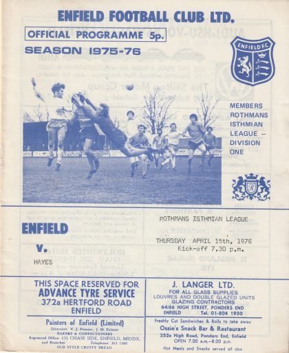 Enfield v Hayes 15-Apr-1976