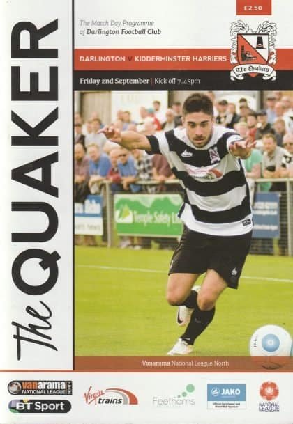 Darlington v Kidderminster Harriers 02-Sep-2016