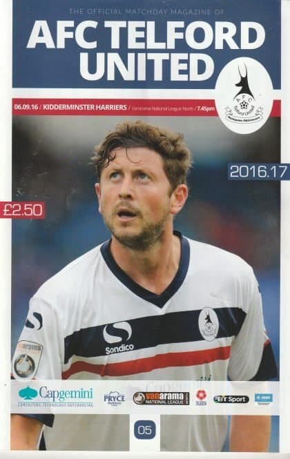 AFC Telford United v Kidderminster Harriers 06-Sep-2016