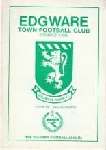 Edgware v Flackwell Heath 17-Aug-1991