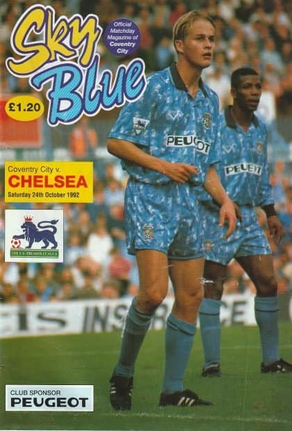 Coventry City v Chelsea 24-Oct-1992