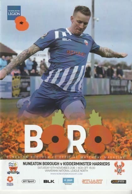 Nuneaton Borough v Kidderminster Harriers 10-Nov-2018