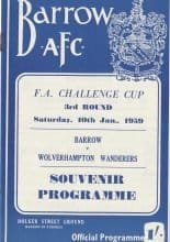 Barrow v Wolverhampton Wanderers  10-Jan-1959