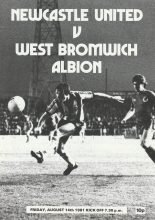 Newcastle United v West Bromwich Albion 14-Aug-1981