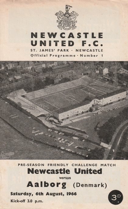 Newcastle United v Aab Aalborg 06-Aug-1966