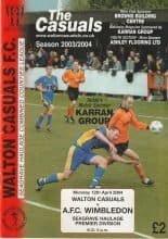 Walton Casuals v AFC Wimbledon   12-Apr-2004