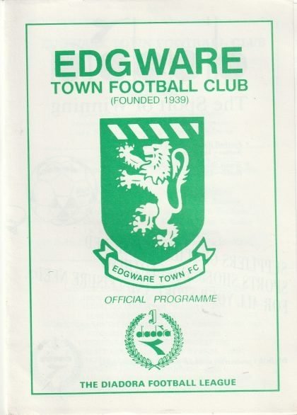 Edgware v Basildon United  23-Nov-1991