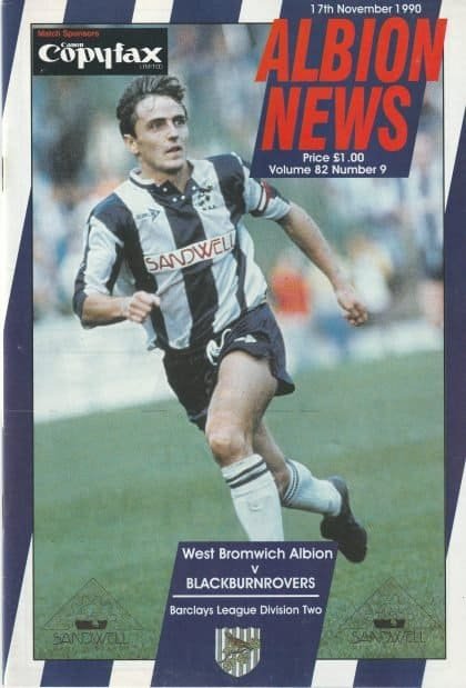 West Bromwich Albion v Brighton & Hove Albion 13-Oct-1990
