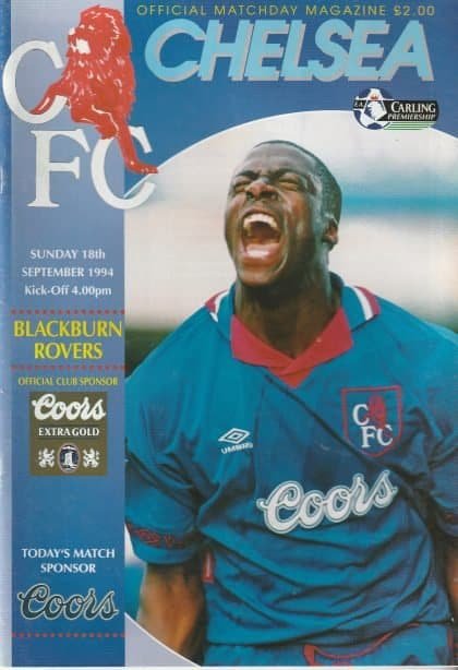 Chelsea v Blackburn Rovers 18-Sep-1994