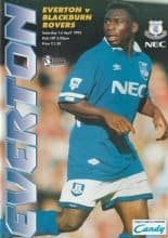 Everton v Blackburn Rovers 01-Apr-1995