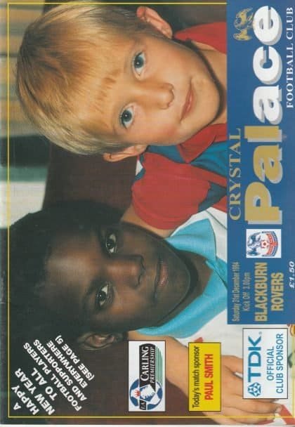 Crystal Palace v Blackburn Rovers 31-Dec-1994