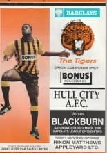 Hull City v Blackburn Rovers 08-Dec-1990