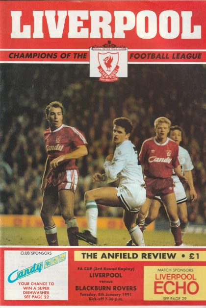 Liverpool v Blackburn Rovers 08-Jan-1991