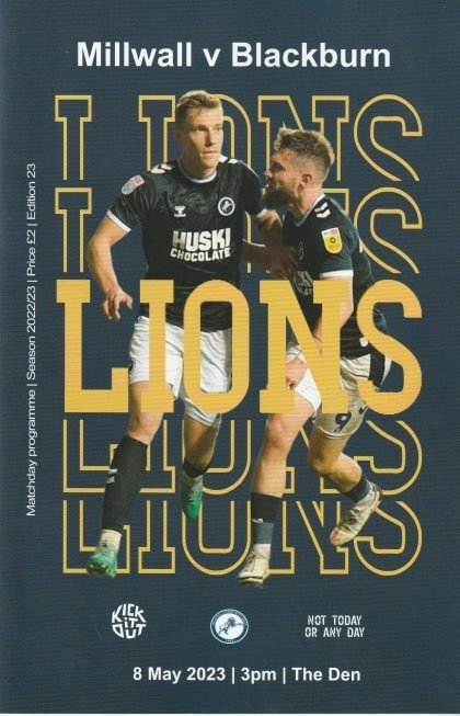 Millwall v Blackburn Rovers   08-May-2023