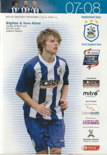 Huddersfield Town v Brighton & Hove Albion 18-Mar-2008