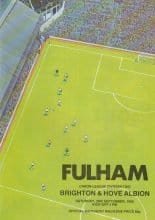 Fulham v Brighton & Hove Albion  28-Sep-1985