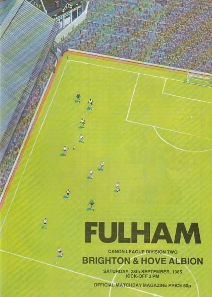 Fulham v Brighton & Hove Albion  28-Sep-1985