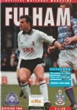 Fulham v Brighton & Hove Albion 06-Nov-1993