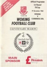 Woking v Cambridge United  19-Nov-1988