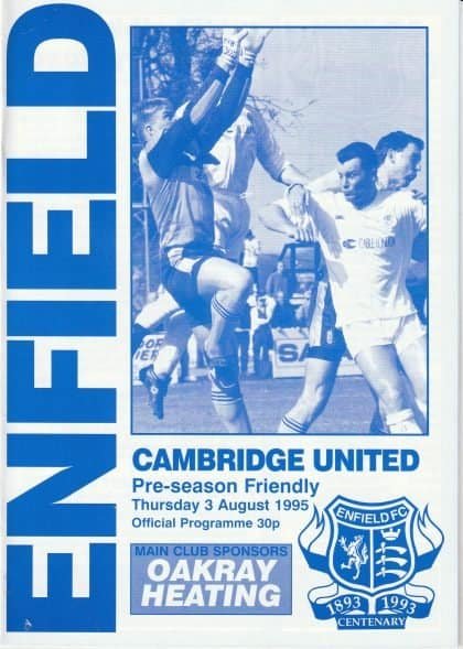Enfield v Cambridge United  03-Aug-1995