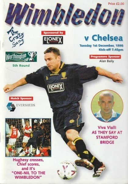 Wimbledon v Chelsea 01-Dec-1998