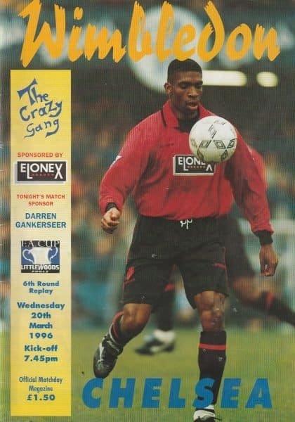 Wimbledon v Chelsea 20-Mar-1996