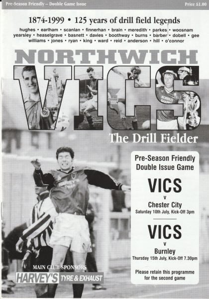 Northwich Victoria v Chester City 10-Jul-1999