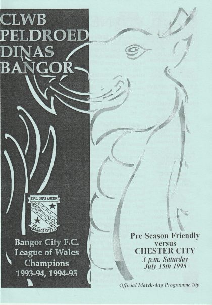 Bangor City v Chester City  15-Jul-1995