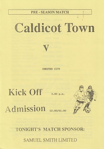 Caldicot Town v Chester City  1995-96