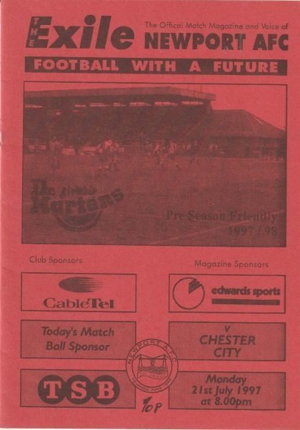 Newport AFC v Chester City 21-Jul-1997