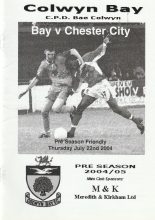 Colwyn Bay v Chester City 22-Jul-2004
