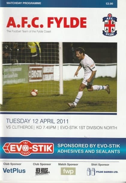 AFC Fylde v Clitheroe  12-Apr-2011