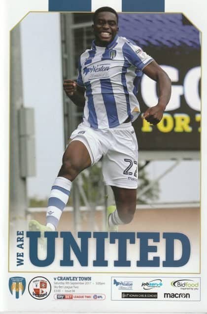 Colchester United v Crawley Town 09-Sep-2017