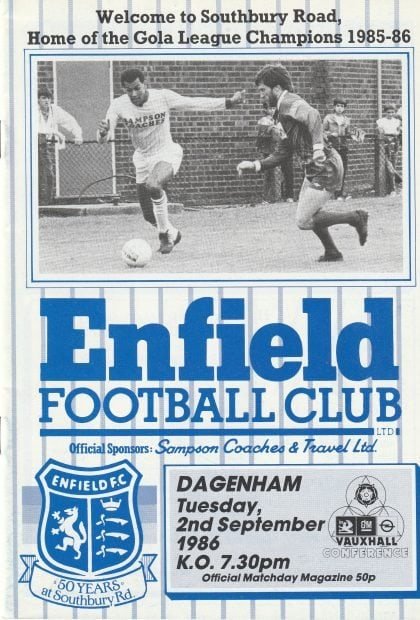 Enfield v Dagenham  02-Sep-1986