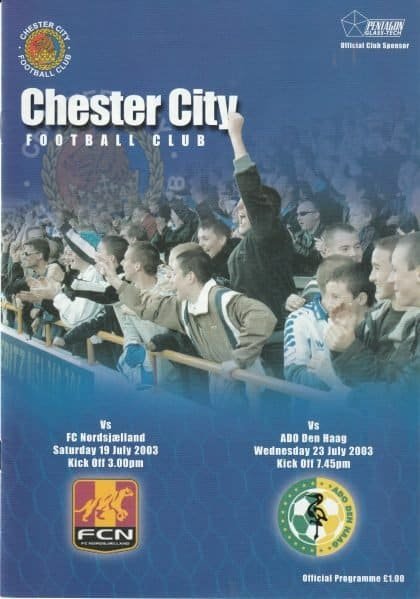 Chester City v ADO Den Haag  23-Jul-2003