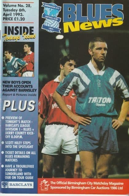 Birmingham City v Derby County 06-Apr-1993
