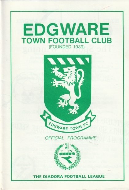 Edgware v Eastbourne United  26-Oct-1991