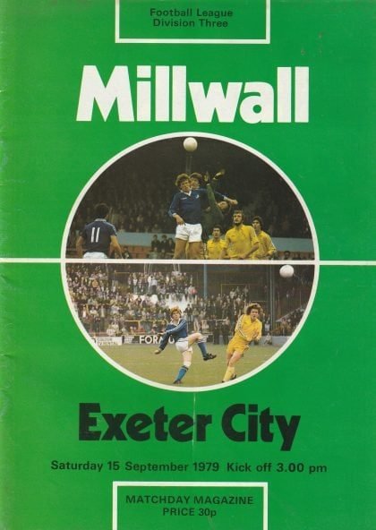 Millwall v Exeter City 15-Sep-1979