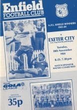 Enfield v Exeter City   20-Nov-1984