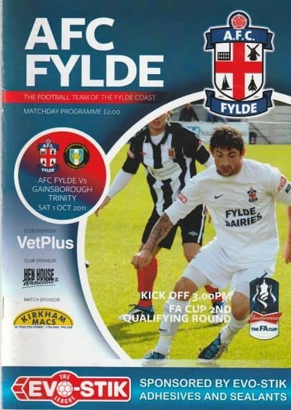 AFC Fylde v Gainsborough Trinity  01-Oct-2011