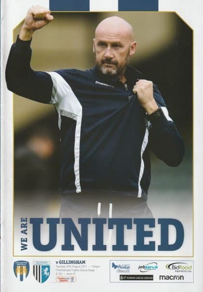 Colchester United v Gillingham 29-Aug-2017