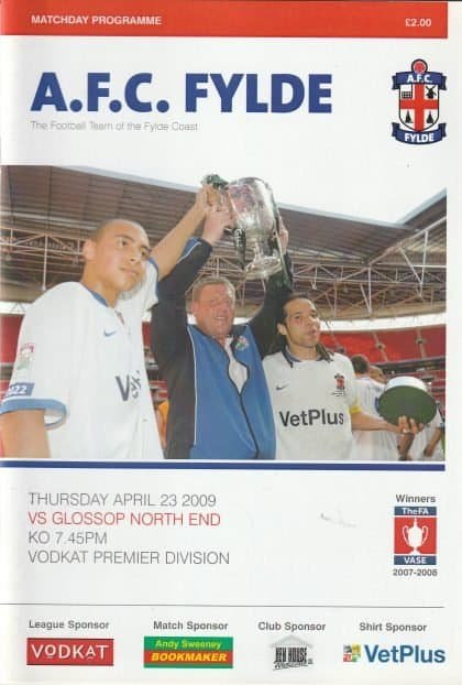 AFC Fylde v Glossop North End  23-Apr-2009