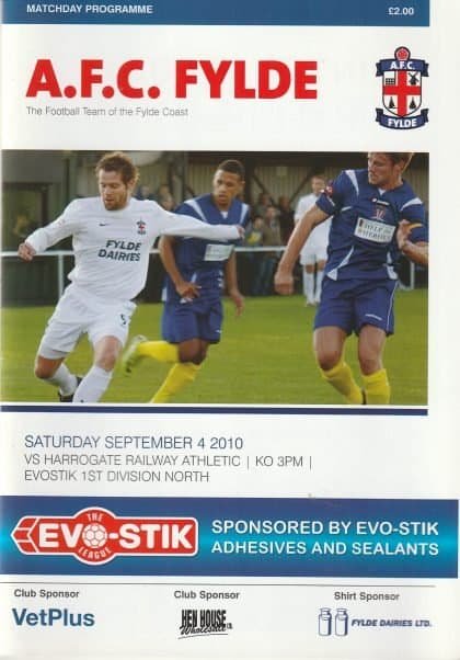 AFC Fylde v Harrogate Railway Athletic  04-Sep-2010