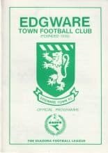 Edgware v Hertford Town 01-Feb-1992