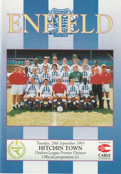 Enfield v Hitchin Town   28-Sep-1993