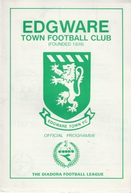 Edgware v Hornchurch  22-Feb-1992