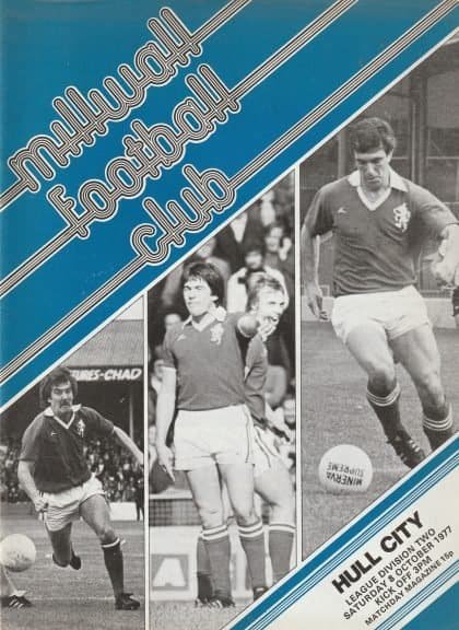 Millwall v Hull City 08-Oct-1977