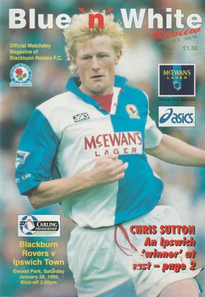 Blackburn Rovers v Ipswich Town 28-Jan-1995