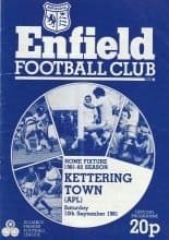 Enfield v Kettering Town  12-Sep-1981